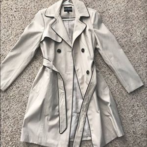 Small Khaki Pea Coat from Express